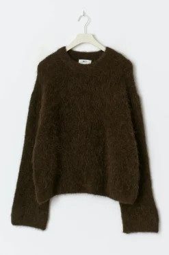 Alpaca blend knitted sweater - Braun - Dame - Gina Tricot