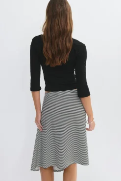 Asymmetric skirt - Schwarz - Dame - Gina Tricot