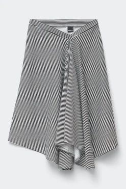 Asymmetric skirt - Schwarz - Dame - Gina Tricot