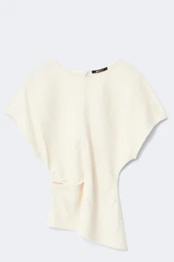 Asymmetric top - Weiß - Dame - Gina Tricot