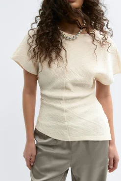 Asymmetric top - Weiß - Dame - Gina Tricot