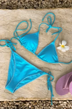 14+ azul cheeky bikini bottom - Blau - Gina Tricot