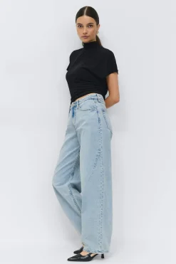 Baggy-crush jeans - Blau - Dame - Gina Tricot
