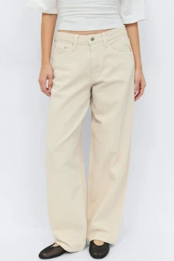 Baggy-crush jeans - Gelb - Dame - Gina Tricot