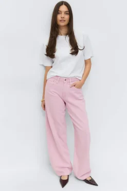Baggy-crush jeans - Rosa - Dame - Gina Tricot