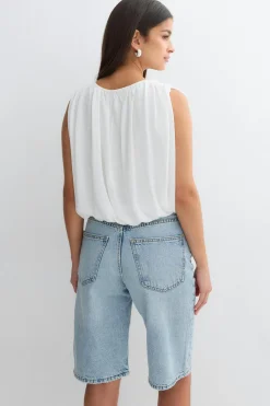 Baggy denim shorts - Blau - Dame - Gina Tricot