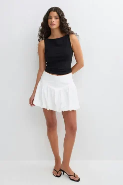 Balloon skirt - Weiß - Dame - Gina Tricot