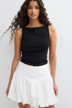 Balloon skirt - Weiß - Dame - Gina Tricot