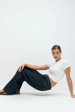 Basic tight top - Weiß - Dame - Gina Tricot