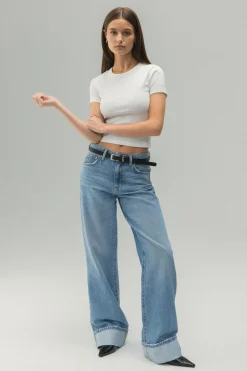 Basic tight top - Weiß - Dame - Gina Tricot