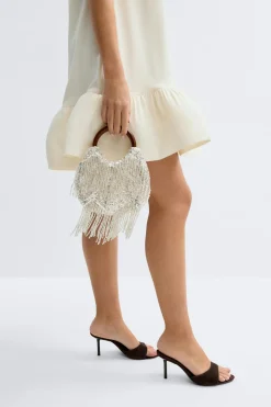 Beaded bag - Grau - Dame - Gina Tricot