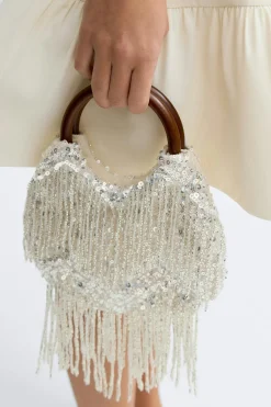 Beaded bag - Grau - Dame - Gina Tricot