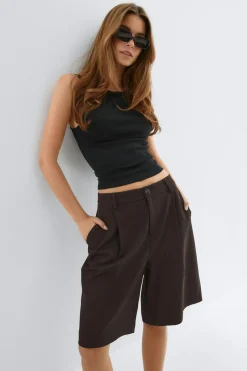 Bermuda shorts - Braun - Dame - Gina Tricot