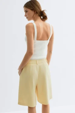 Bermuda shorts - Gelb - Dame - Gina Tricot