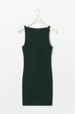 Boatneck mini dress - Schwarz - Dame - Gina Tricot