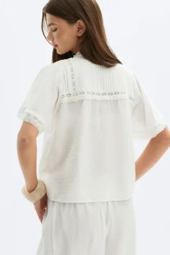 Boho blouse - Weiß - Dame - Gina Tricot