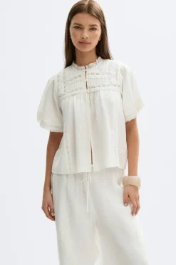 Boho blouse - Weiß - Dame - Gina Tricot