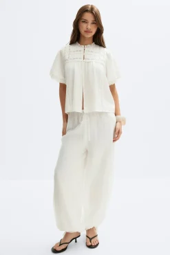 Boho blouse - Weiß - Dame - Gina Tricot