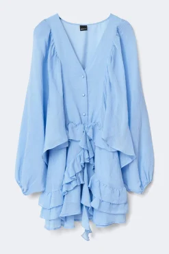 Boho mini dress - Blau - Dame - Gina Tricot