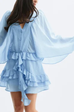 Boho mini dress - Blau - Dame - Gina Tricot