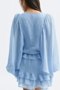 Boho mini dress - Blau - Dame - Gina Tricot