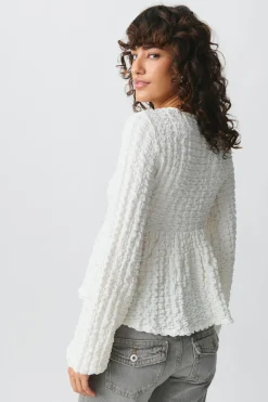 Boho top - Weiß - Dame - Gina Tricot