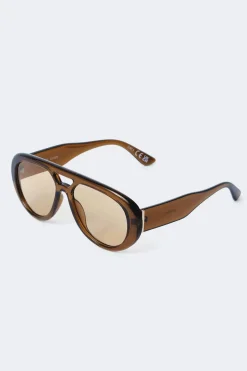 Bold aviator sunglasses - Braun - Dame - Gina Tricot