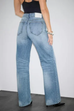 Boss bby wide jeans - Blau - Dame - Gina Tricot