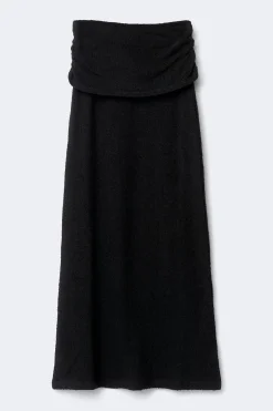 Boucle maxi skirt - Schwarz - Dame - Gina Tricot