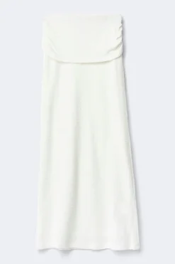 Boucle maxi skirt - Weiß - Dame - Gina Tricot