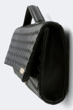 Braided clutch bag - Schwarz - Dame - Gina Tricot