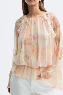 Chiffon blouse - Rosa - Dame - Gina Tricot