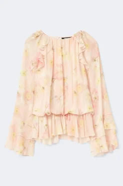 Chiffon blouse - Rosa - Dame - Gina Tricot
