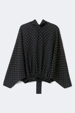 Chiffon blouse - Schwarz - Dame - Gina Tricot