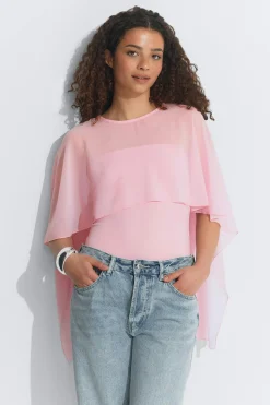 Chiffon cape top - Rosa - Dame - Gina Tricot