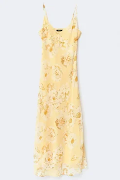 Chiffon dress - Gelb - Dame - Gina Tricot