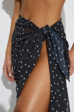 Chiffon sarong - Schwarz - Dame - Gina Tricot
