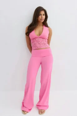 14+ coral baggy yoga pants - Rosa - Gina Tricot