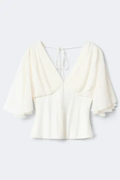 Corset top - Weiß - Dame - Gina Tricot