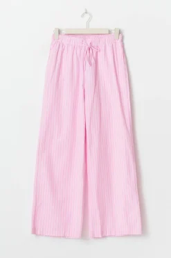 Cotton poplin trousers - Rosa - Dame - Gina Tricot
