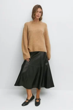 Crew neck knitted sweater - Weiß - Dame - Gina Tricot