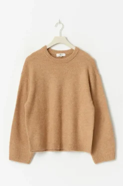 Crew neck knitted sweater - Weiß - Dame - Gina Tricot