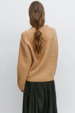 Crew neck knitted sweater - Weiß - Dame - Gina Tricot