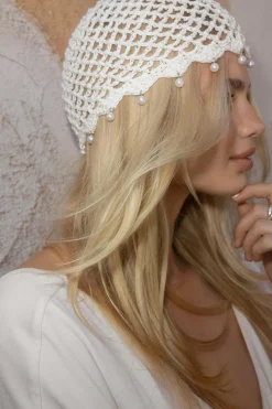 Crochet beanie - Weiß - Dame - Gina Tricot