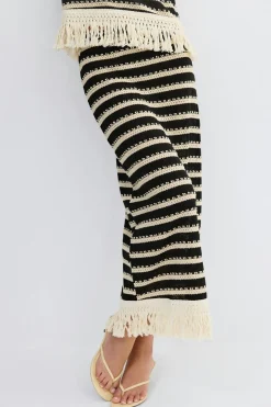 Crochet fringe skirt - Weiß - Dame - Gina Tricot