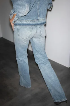 Crush straight jeans - Blau - Dame - Gina Tricot