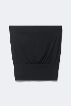 Cuff detail tube top - Schwarz - Dame - Gina Tricot