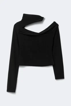 Cutout top - Schwarz - Dame - Gina Tricot