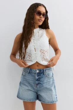 Denim dream shorts - Blau - Dame - Gina Tricot