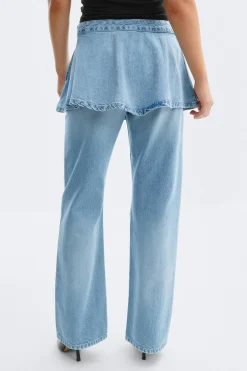 Denim mini skirt - Blau - Dame - Gina Tricot